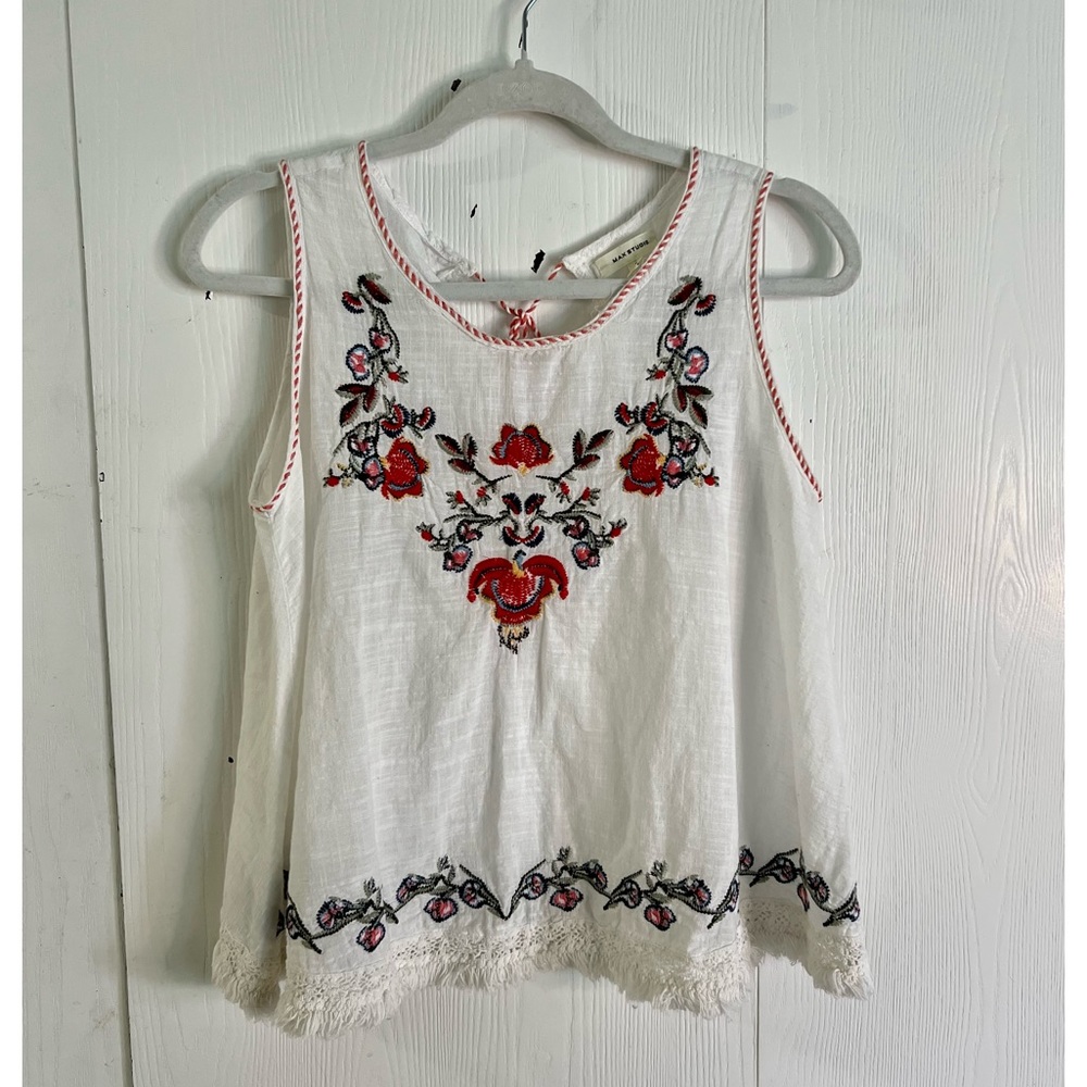Boho Max Studio tank top size Small EUC